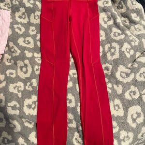 Lululemon Athletica Red Leggings